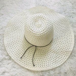 SUN HAT WOMEN'S Panama Wide Brim Band Shade